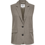 ONLY ONLY Damenweste ONLLINDA Vest Major Brown Melange