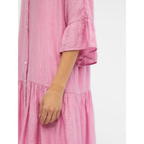 .Object Objekt Damen Kleid OBJTILIA Restudsalg Begonia Pink White