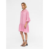 .Object Objekt Damen Kleid OBJTILIA Restudsalg Begonia Pink White