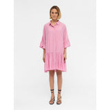 .Object Objekt Damen Kleid OBJTILIA Restudsalg Begonia Pink White
