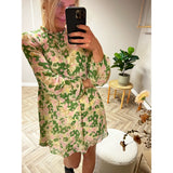 .Object Objekt Damen Tunika Kleid OBJKIRSTEN Restudsalg Artichoke Green
