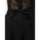 PIECES PIECES DAMEN HOSEN PCFALKA Restudsalg Black White Pinstripe