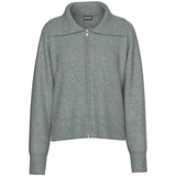 PIECES PIECES DAME CARDIGAN PCMALOU Restudsalg Medium grey melange