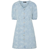 PIECES PIECES DAME DENIMKJOLE PCFELINE Dress Light Blue Denim