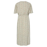 PIECES PIECES DAME KJOLE PCTAITLYN Restudsalg Birch Striped Flower