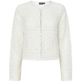 PIECES PIECES Damen-Strickjacke PCBONNIE Cardigan Cloud Dancer