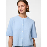 PIECES PIECES Damen-Strickjacke PCSILLY Cardigan Cashmere Blue MELANGE