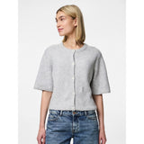 PIECES PIECES Damen-Strickjacke PCSILLY Cardigan Light Grey Melange