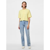 PIECES PIECES Damen-Strickjacke PCSILLY Cardigan Pale Banana MELANGE