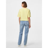 PIECES PIECES Damen-Strickjacke PCSILLY Cardigan Pale Banana MELANGE