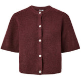 PIECES PIECES Damen-Strickjacke PCSILLY Cardigan Tawny Port
