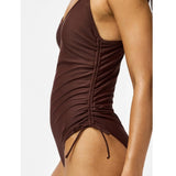 PIECES PIECES Damen Badeanzug PCBAOMI Swimwear Deep Mahogany