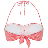 PIECES PIECES Damen Bikini PCKIA Swimwear Lychee Pattern SNOW WHITE CHECK