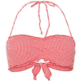 PIECES PIECES Damen Bikini PCKIA Swimwear Lychee Pattern SNOW WHITE CHECK