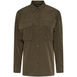 PIECES PIECES Damen Hemd PCDRE Shirt Deep Lichen Green