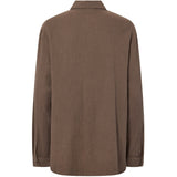 PIECES PIECES Damen Hemd PCSASTINA Shirt Coffee Quartz