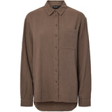 PIECES PIECES Damen Hemd PCSASTINA Shirt Coffee Quartz