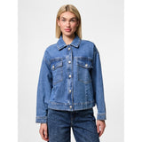 PIECES PIECES Damen Jacke PCELMA Restudsalg Medium blue denim