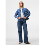 PIECES PIECES Damen Jacke PCELMA Restudsalg Medium blue denim