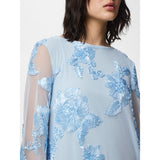 PIECES PIECES Damen Kleid PCEVA Dress Cashmere Blue