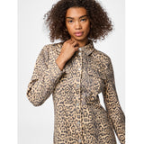 PIECES PIECES Damen Kleid PCFIA Restudsalg Black Leo