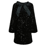 PIECES PIECES Damen Kleid PCKAM Restudsalg Black Black sequins