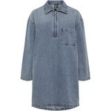 PIECES PIECES Damen Kleid PCRENE Restudsalg Medium blue denim