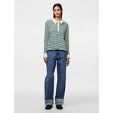 PIECES PIECES Damen Polo PCDONNA Polo Hunter Green Coconut Milk