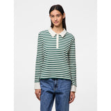 PIECES PIECES Damen Polo PCDONNA Polo Hunter Green Coconut Milk