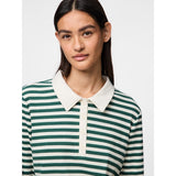 PIECES PIECES Damen Polo PCDONNA Polo Hunter Green Coconut Milk