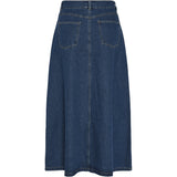 PIECES PIECES Damen Rock PCABBI Restudsalg Medium blue denim