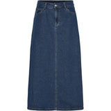 PIECES PIECES Damen Rock PCABBI Restudsalg Medium blue denim