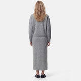 PIECES PIECES Damen Rock PCSALLY Skirt Medium grey melange