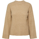 PIECES PIECES Damen Strick PCSALLA Knit White Pepper