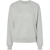 PIECES PIECES Damen Sweatshirt PCCHILLI Sweatshirt Light Grey Melange