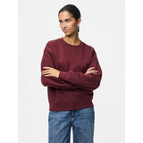 PIECES PIECES Damen Sweatshirt PCCHILLI Sweatshirt Tawny Port