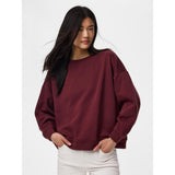 PIECES PIECES Damen Sweatshirt PCCHILLI Sweatshirt Tawny Port