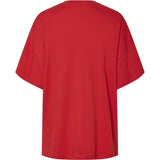 PIECES PIECES Damen T-Shirt PCAUNA Restudsalg High risk red
