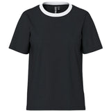 PIECES PIECES Damen T-Shirt PCRIA T-shirt Black contrast white
