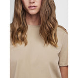 PIECES PIECES Damen T-Shirt PCRIA T-shirt Silver Mink
