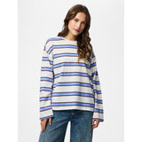 PIECES PIECES Damen T-Shirts PCMila T-shirt Hydrangea WINETASTING/CLOUD DANCER