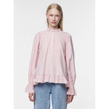 PIECES PIECES Damen Top PCASSRA Restudsalg Cloud Dancer BITTERSWEET