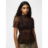 PIECES PIECES Damen Top PCJILLY Top Hot Fudge