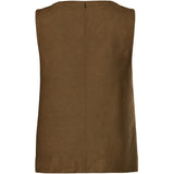 PIECES PIECES Damen Top PCJUNO Restudsalg Amber Brown