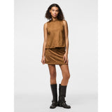 PIECES PIECES Damen Top PCJUNO Restudsalg Amber Brown