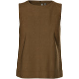 PIECES PIECES Damen Top PCJUNO Restudsalg Amber Brown