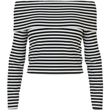 PIECES PIECES Damen Top PCLAYA Blouse Bright White Black