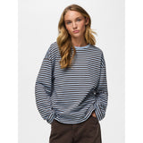 PIECES PIECES Damen Top PCSADIE Blouse Cashmere Blue Hot Fudge