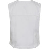 PIECES PIECES Damen Weste PCANNICA Restudsalg Bright White