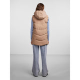 PIECES PIECES Damen Weste PCJAMILLA Restudsalg Silver Mink
